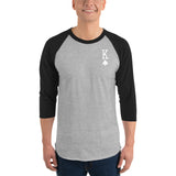 K Spades 3/4 sleeve raglan shirt